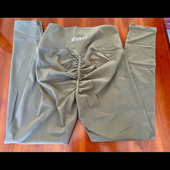 ECHT force scrunch leggings in olive - Picture 4 of 5